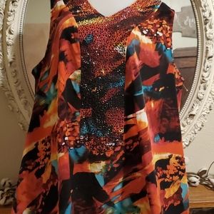 Kelly by Clinton Kelly Multicolored Top, #414